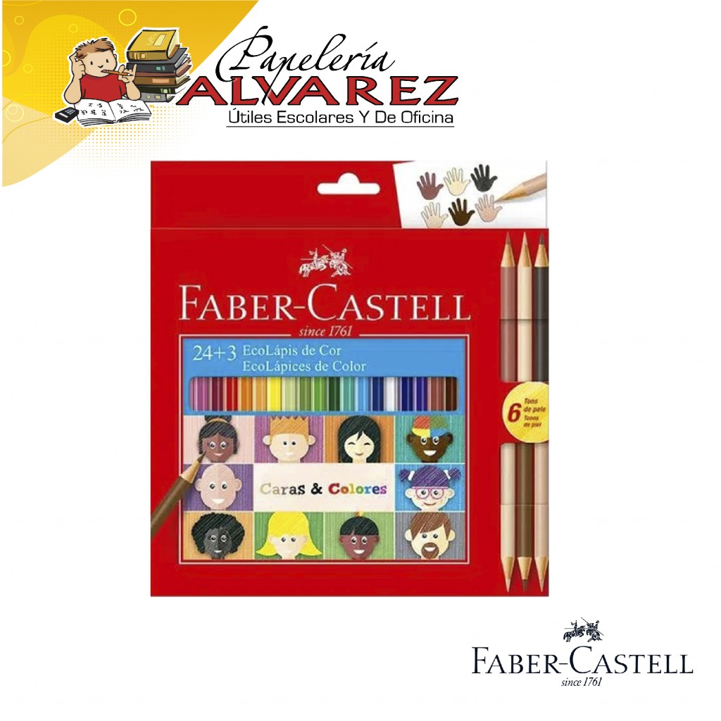 COLOR FABER CASTELL X 27 CARAS Y COLORE