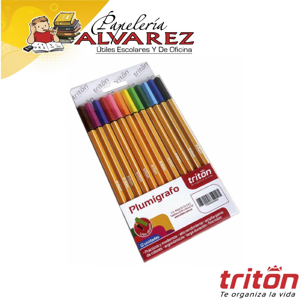 MICROPUNTA TRITON PLUMIGRAFO ESTUCHE X10