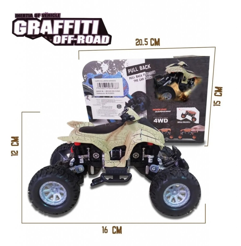 Cuatrimoto Monster Carro Todoterreno Dinosaurio