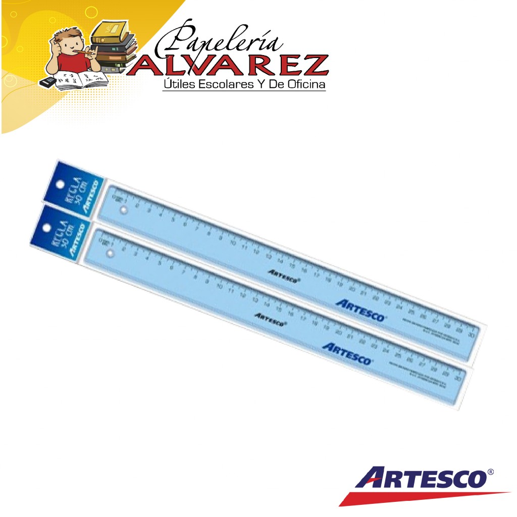 REGLA ARTESCO 30CMS CRISTAL (50)