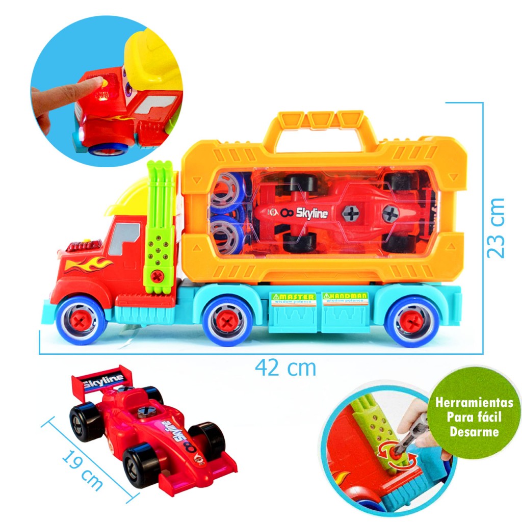 Niñera Camión Juego Carro Jugueteria Tractomula Didáctico