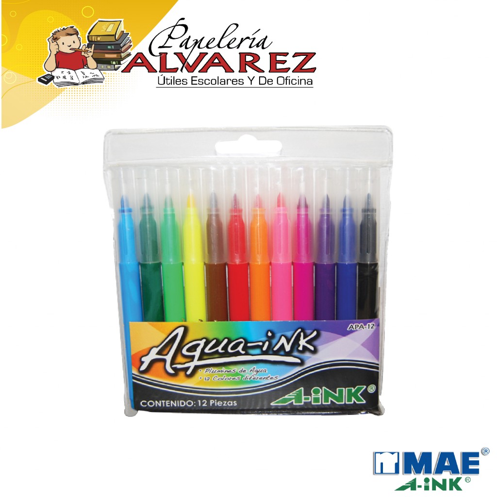 PLUMON A-INK JUNIOR AQUA-INK X 12