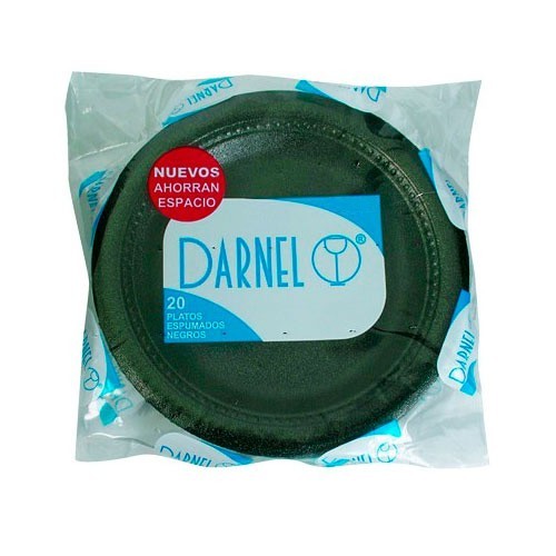 PLATO PET NEGRO DARNEL*15CM