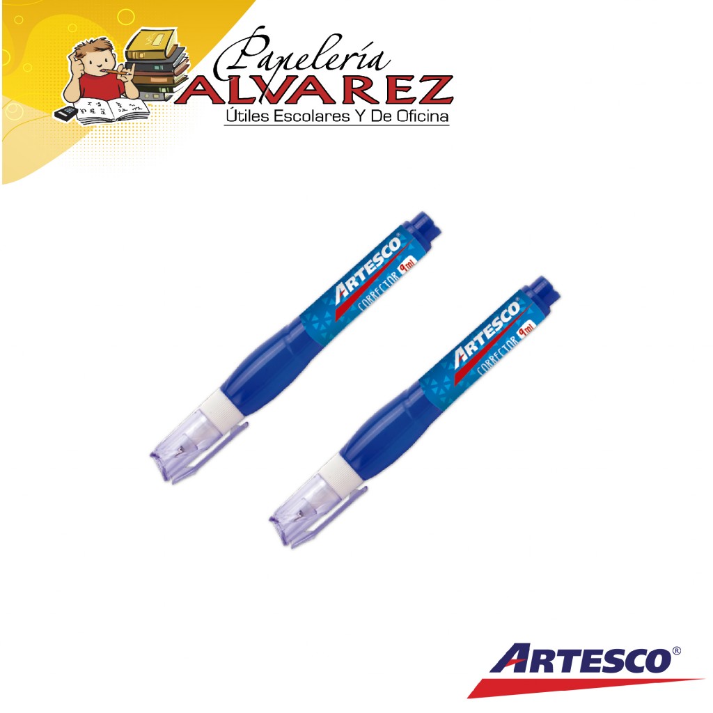 CORRECTOR LAPIZ ARTESCO GRANDE AZUL 9ML