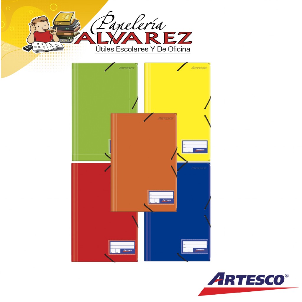 CARPETA ARTESCO LIGA PLASTICA COLORES-