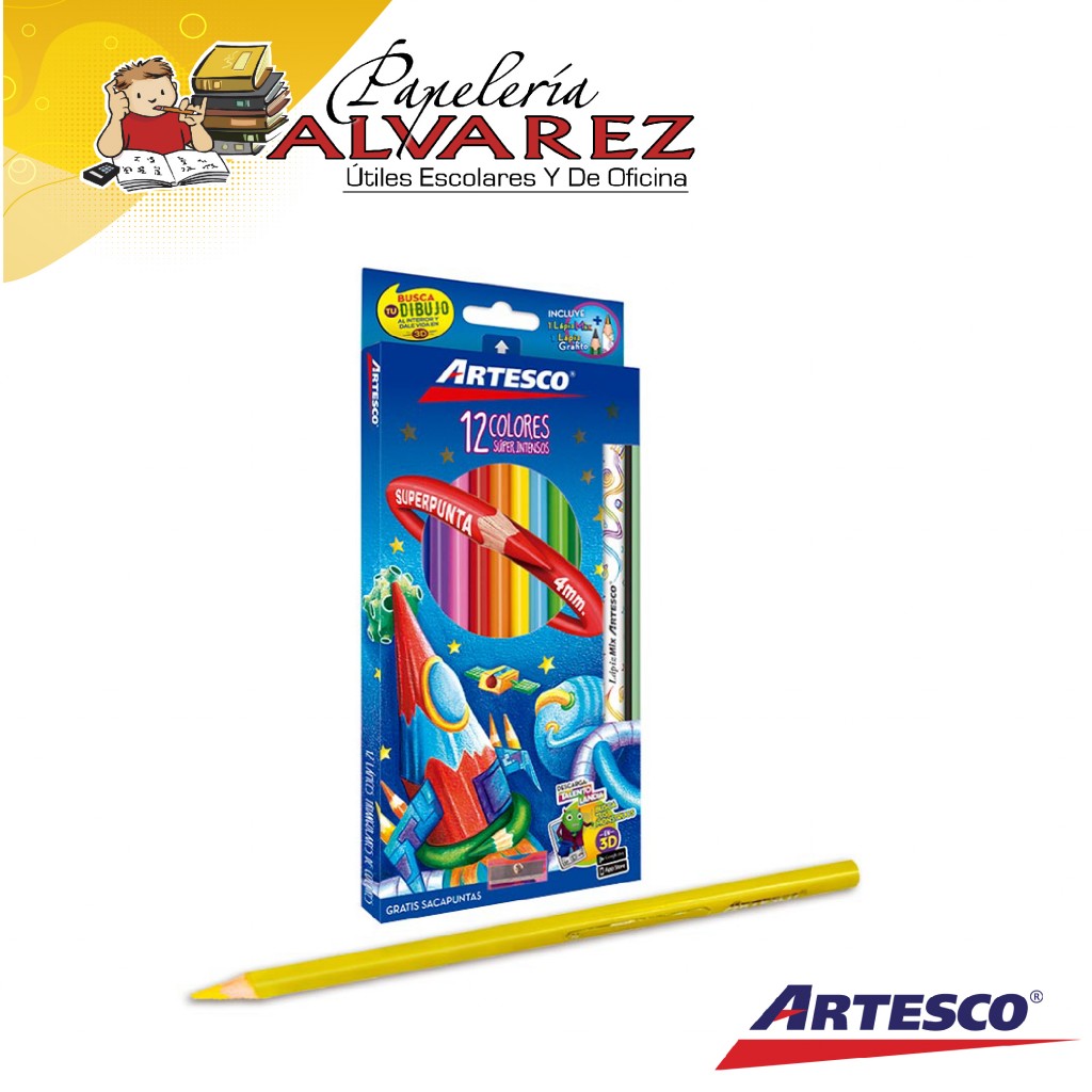 COLOR ARTESCO SUPER INTENSOS 4MM X 12+1