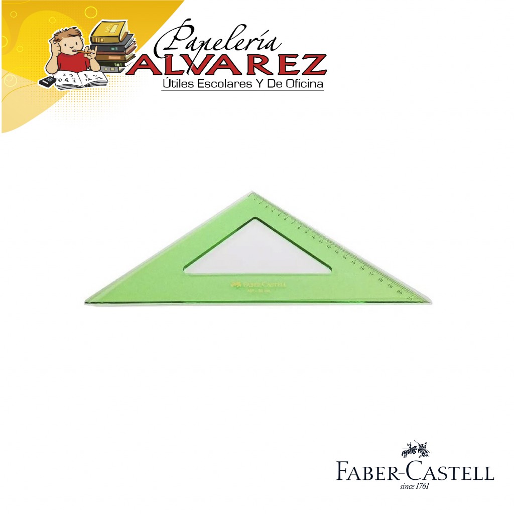 ESCUADRA FABER CASTELL 45° X 32 CMS