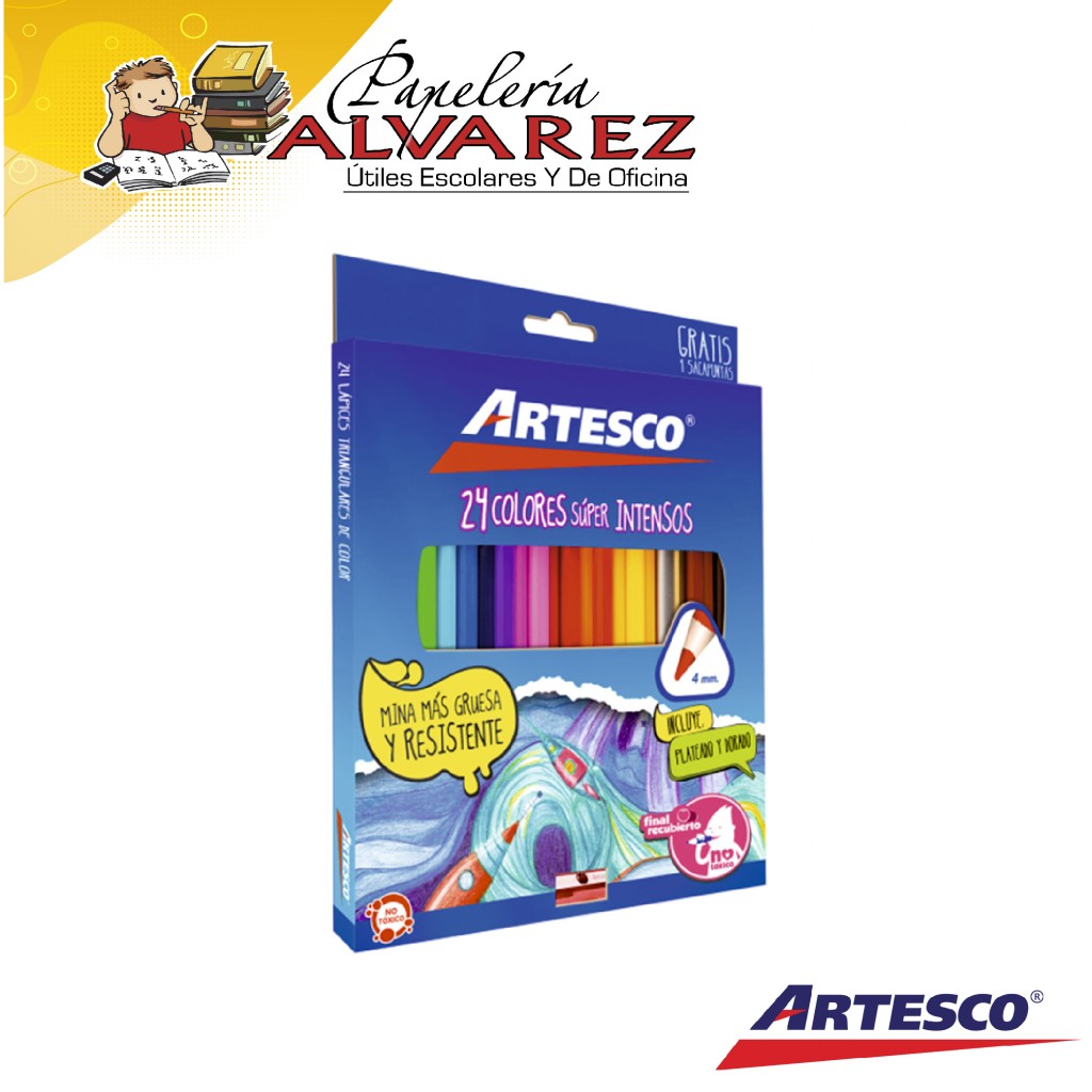 COLOR ARTESCO SUPER INTENSOS 4MM X 24