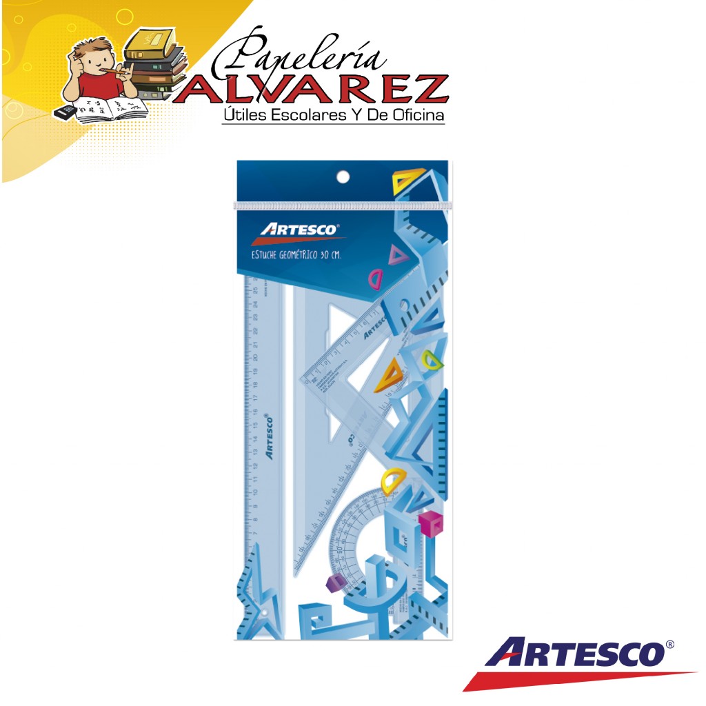 JUEGO GEOMETRICO ARTESCO 30CM PP