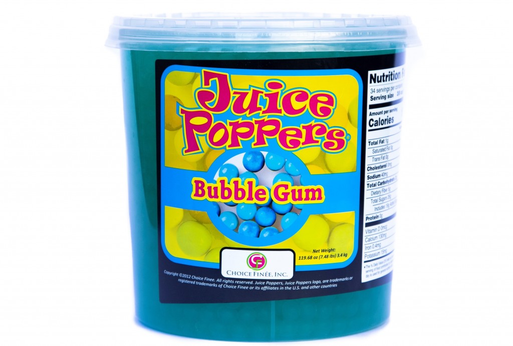 Perlas Explosivas Sabor a Chicle, marca Juice Poppers x 3.400 gramos