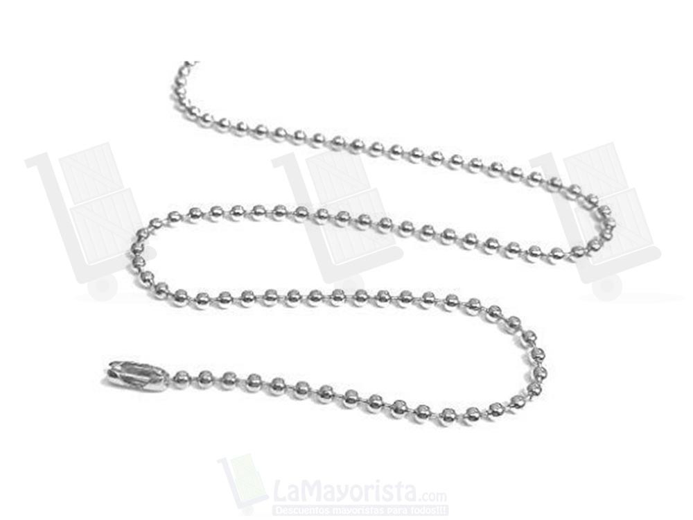 CADENA BOLITAS NIQUEL