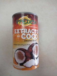 Extracto de coco enlatado