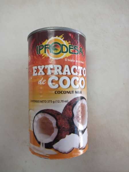 Extracto de coco enlatado