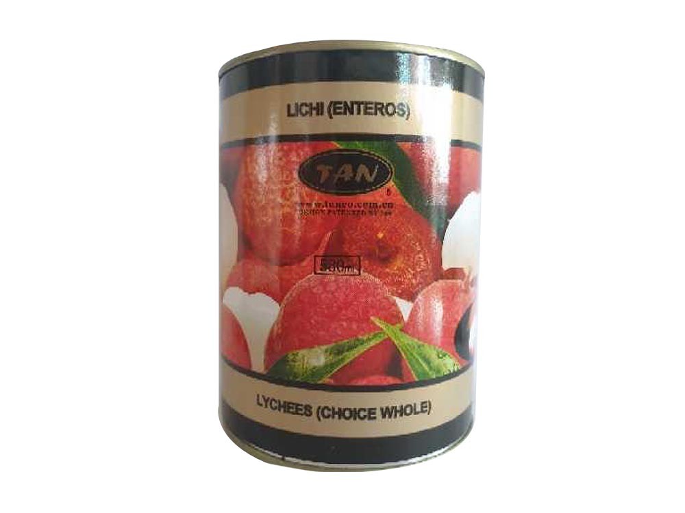 Lichi en almíbar en lata x 567 gramos marca TAN