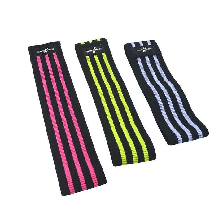 SET DE BANDAS ELASTICAS EN TELA SPORT FITNESS