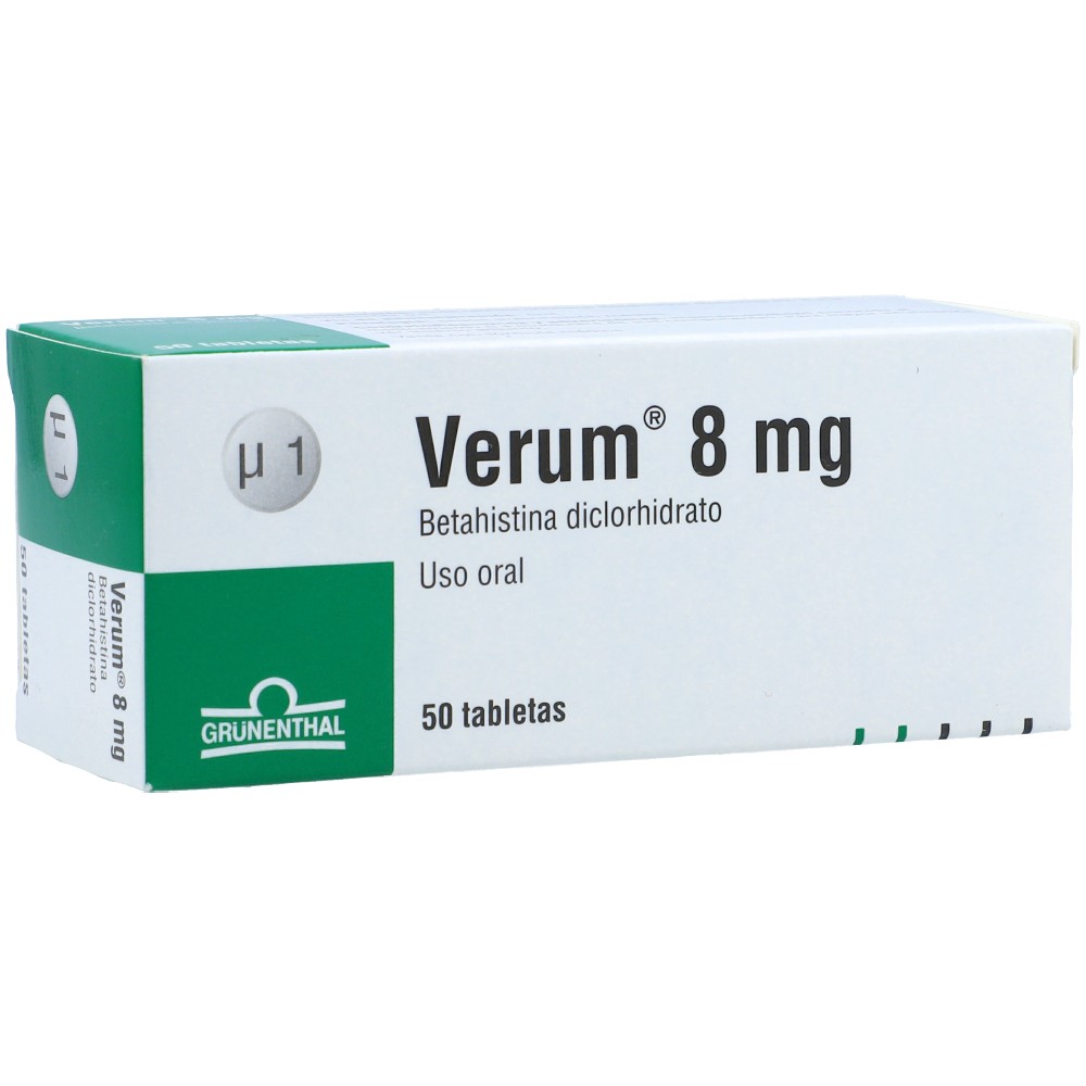 VERUM 8 MG X 50 TAB SOB X 10