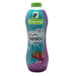 Yogur Benecol Fresa Garrafa – 1000grs