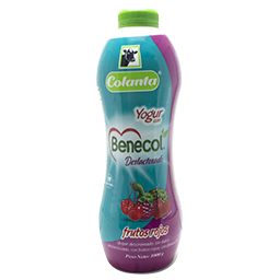Yogur Benecol Frutos Rojos Garrafa – 1000grs