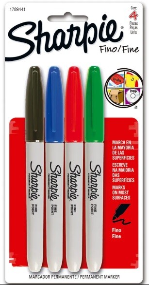 SHARPIE FINO SURTIDO BASICO *4