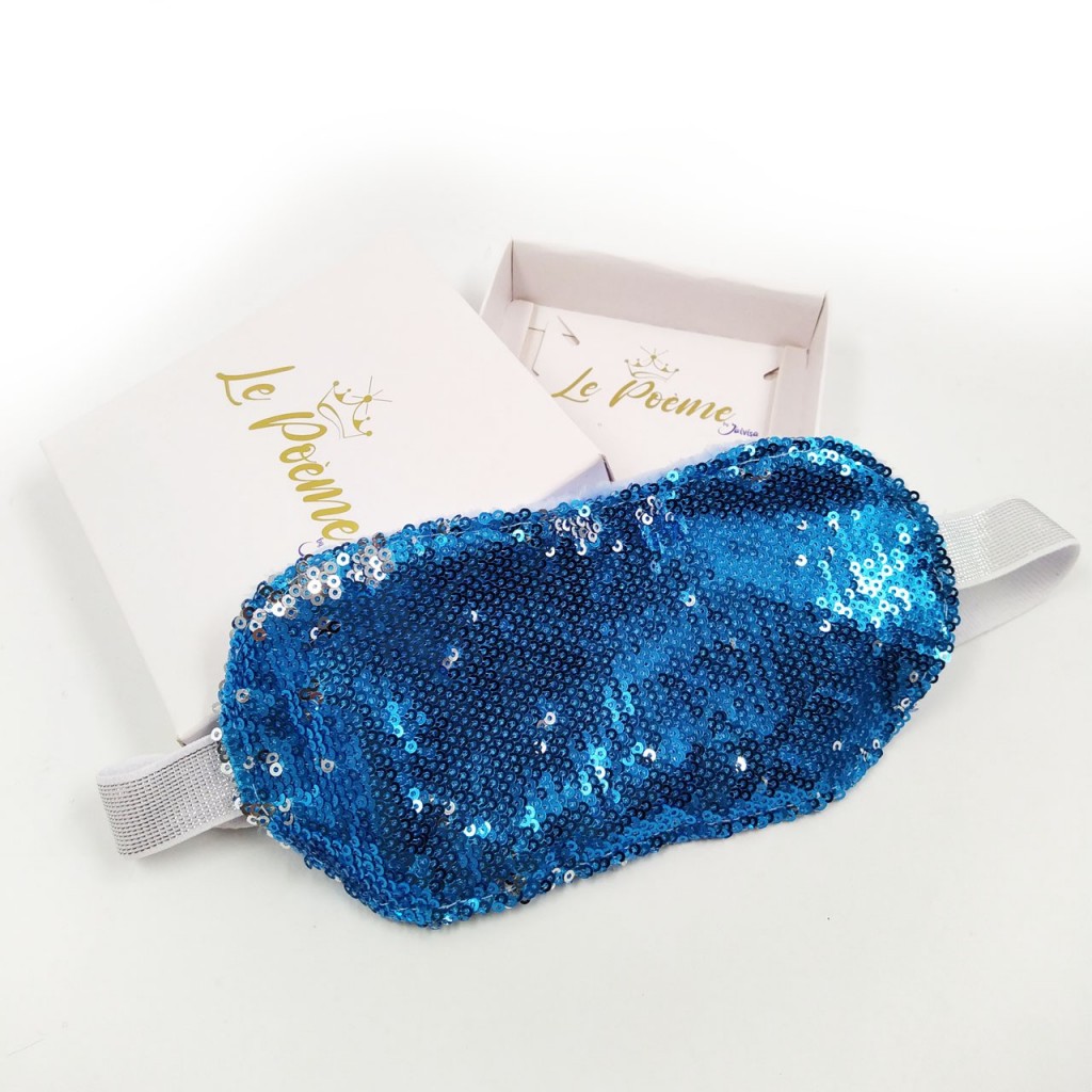 Cubre Ojos Lentejuelas Antifaz Descanso Dormir Relajante