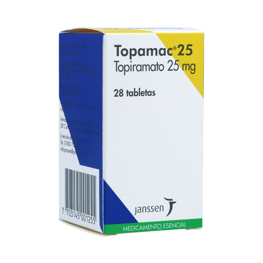 TOPAMAC 25 MG X 28 TAB REGULADO