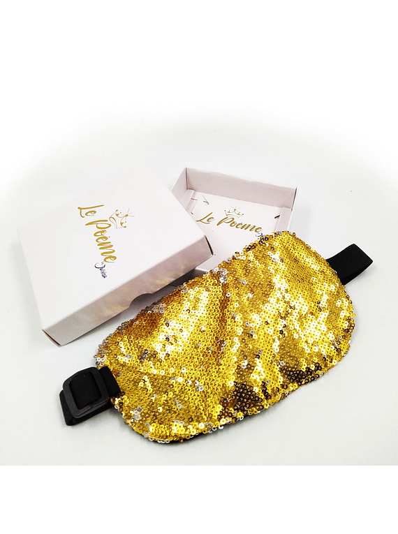 Cubre Ojos Lentejuelas Antifaz Descanso Dormir Relajante