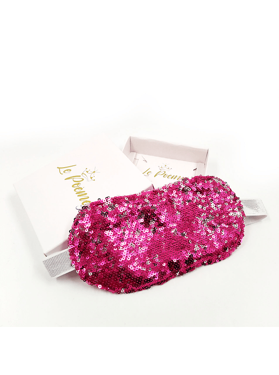 Cubre Ojos Lentejuelas Antifaz Descanso Dormir Relajante