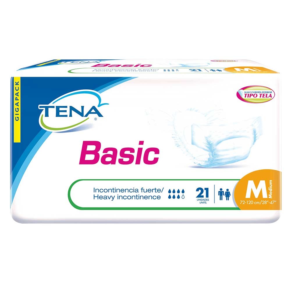 PAÑAL BASIC MEDIANO TENA TBS 4X21