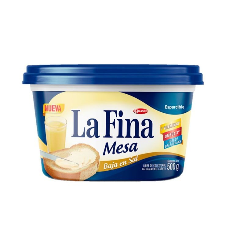 MARGARINA MESA BAJA SAL LA FINA*500GR