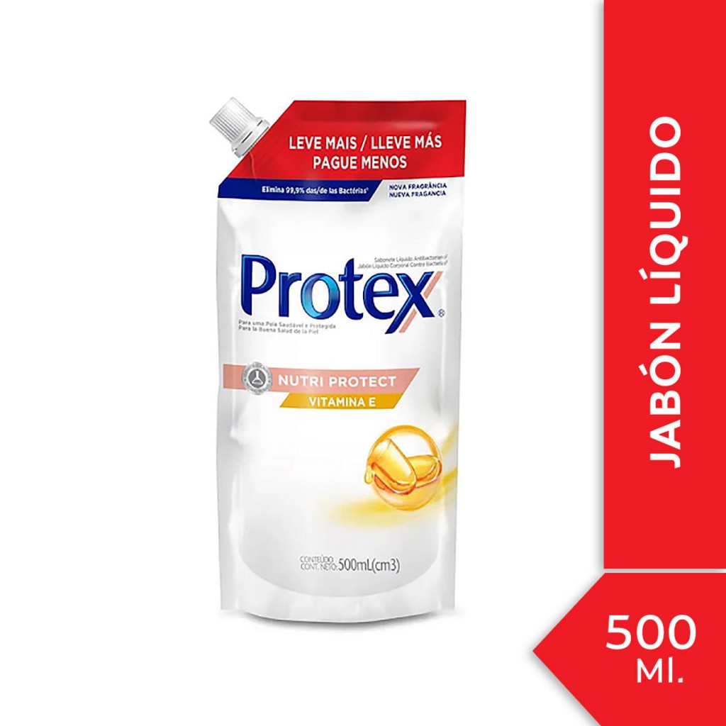 JABON LIQUIDO VITAMINA E PROTEX*500ML