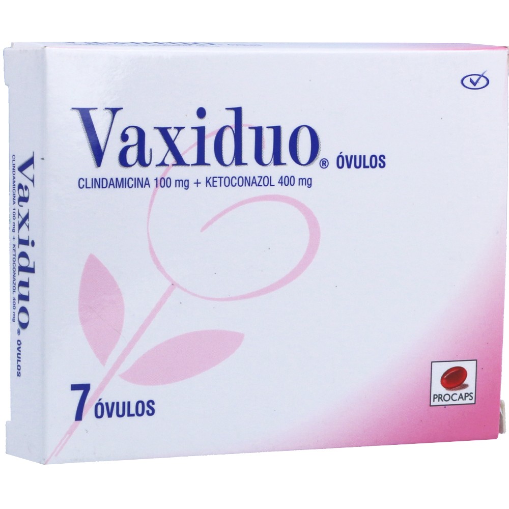VAXIDUO 100 MG/400 MG X 7 OVULOS