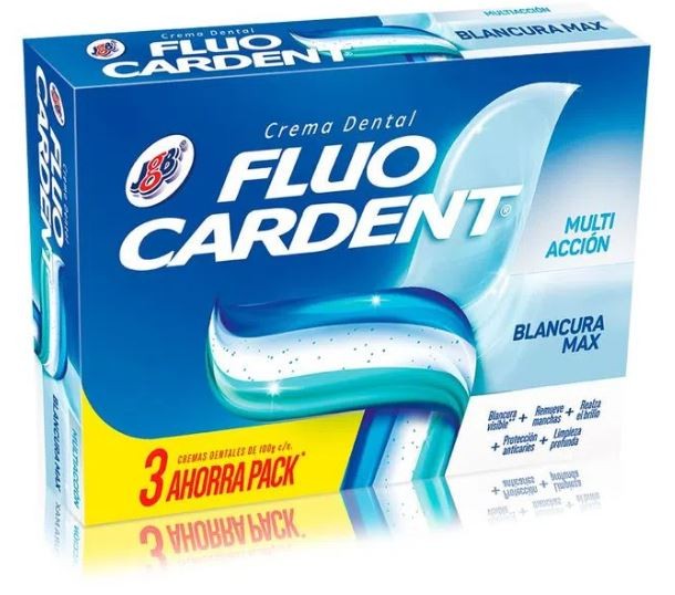 CD FLUOCARDENT MULTIA BLANC MAX 3UN*75ML