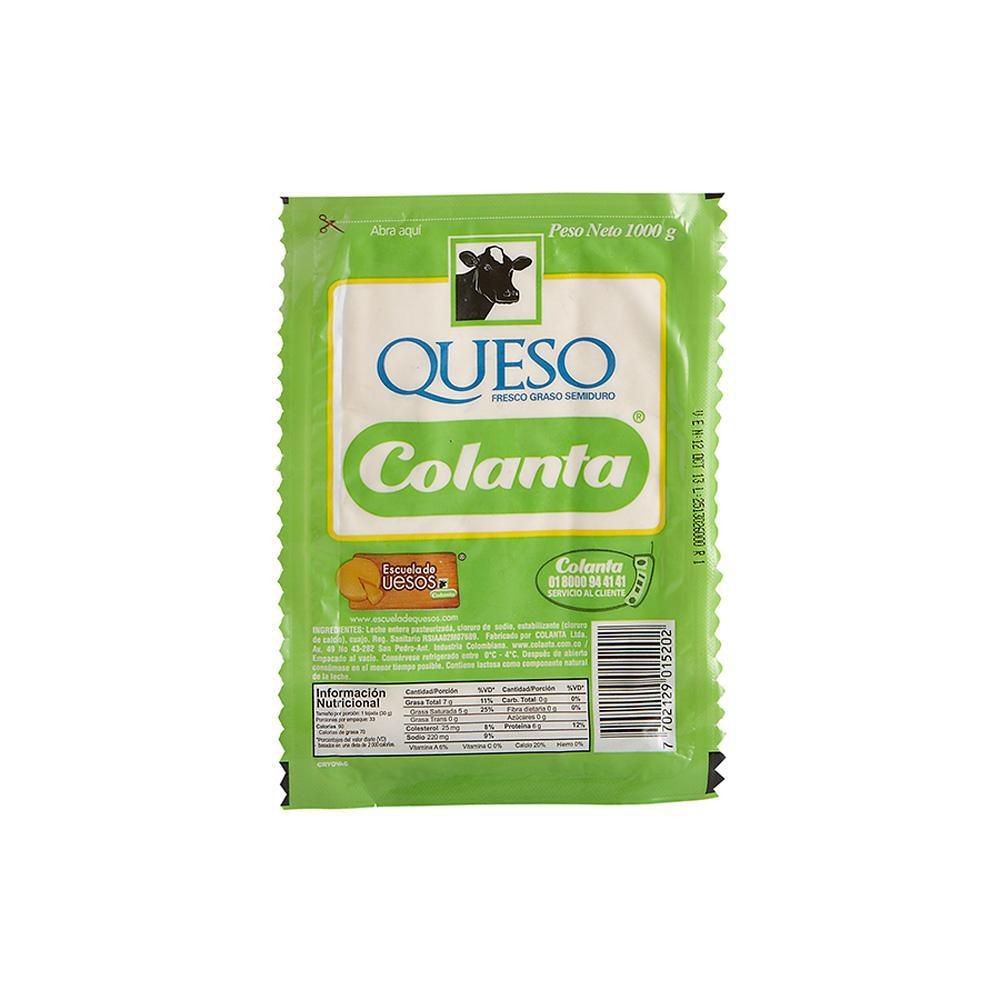 QUESO BLANCO 1000gr COLANTA
