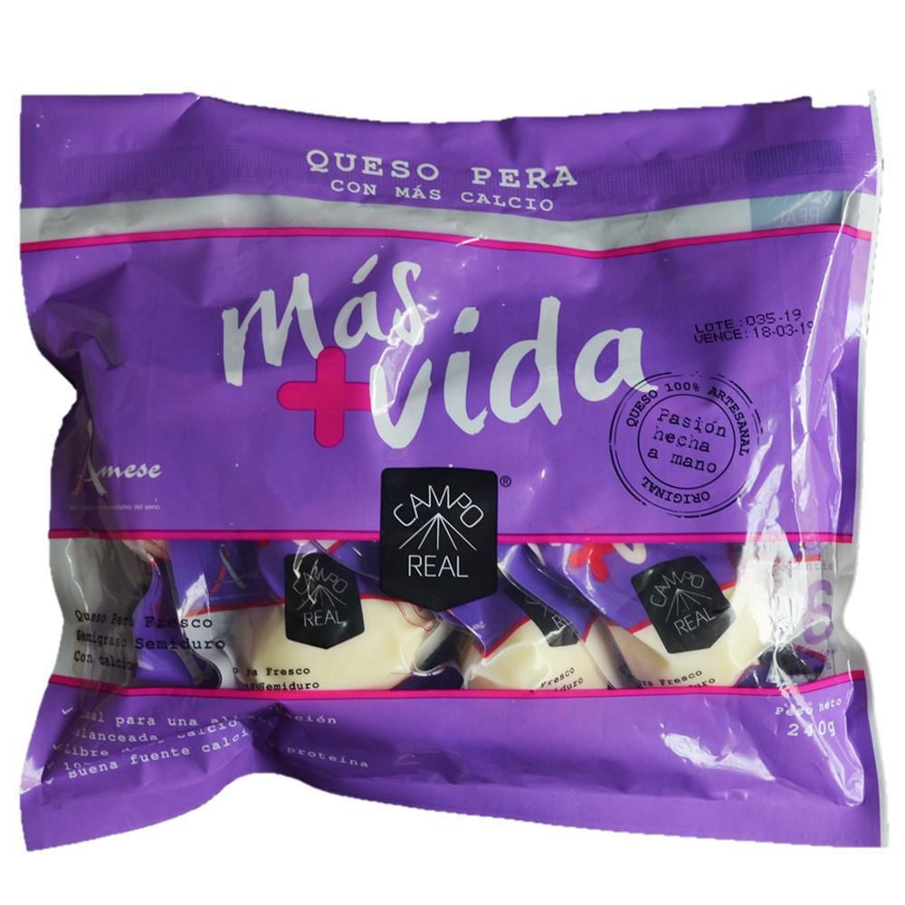 QUESO PERA MAS VIDA CAMPO REAL X6*240GR