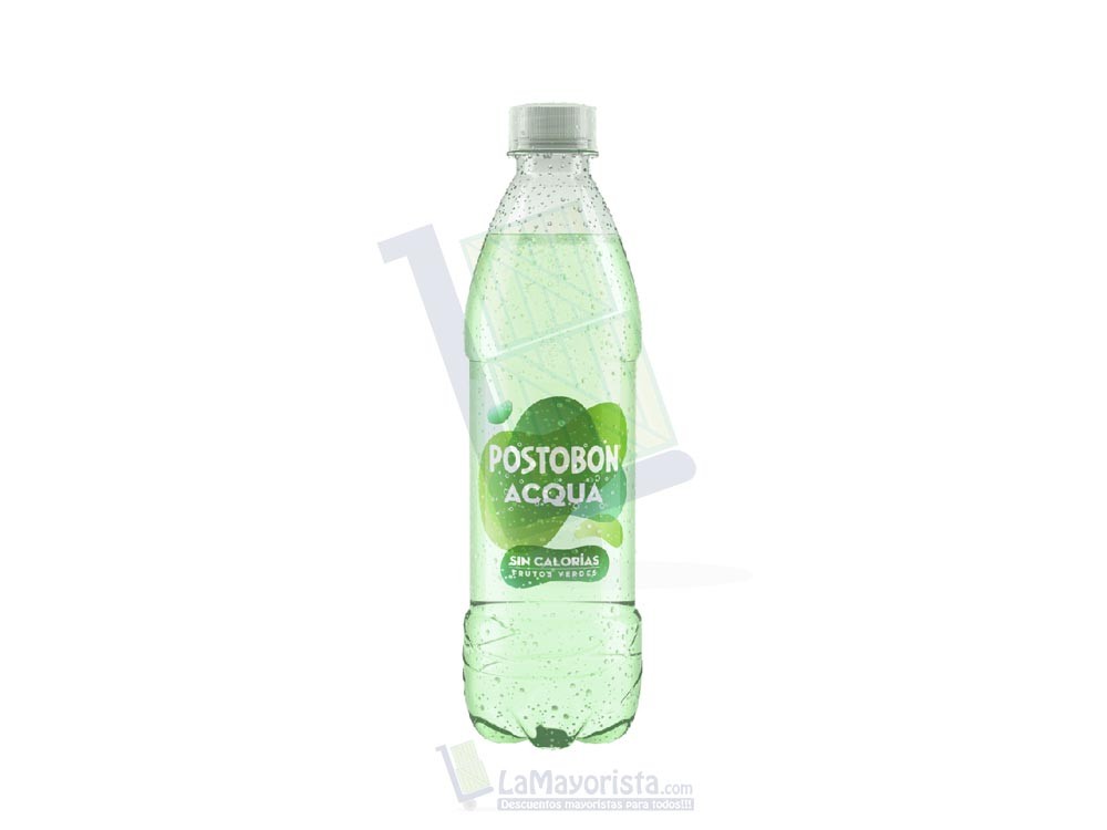 Gaseosa Postobon Acqua Frutos Verdes Pet x 500 ml Paca X 15