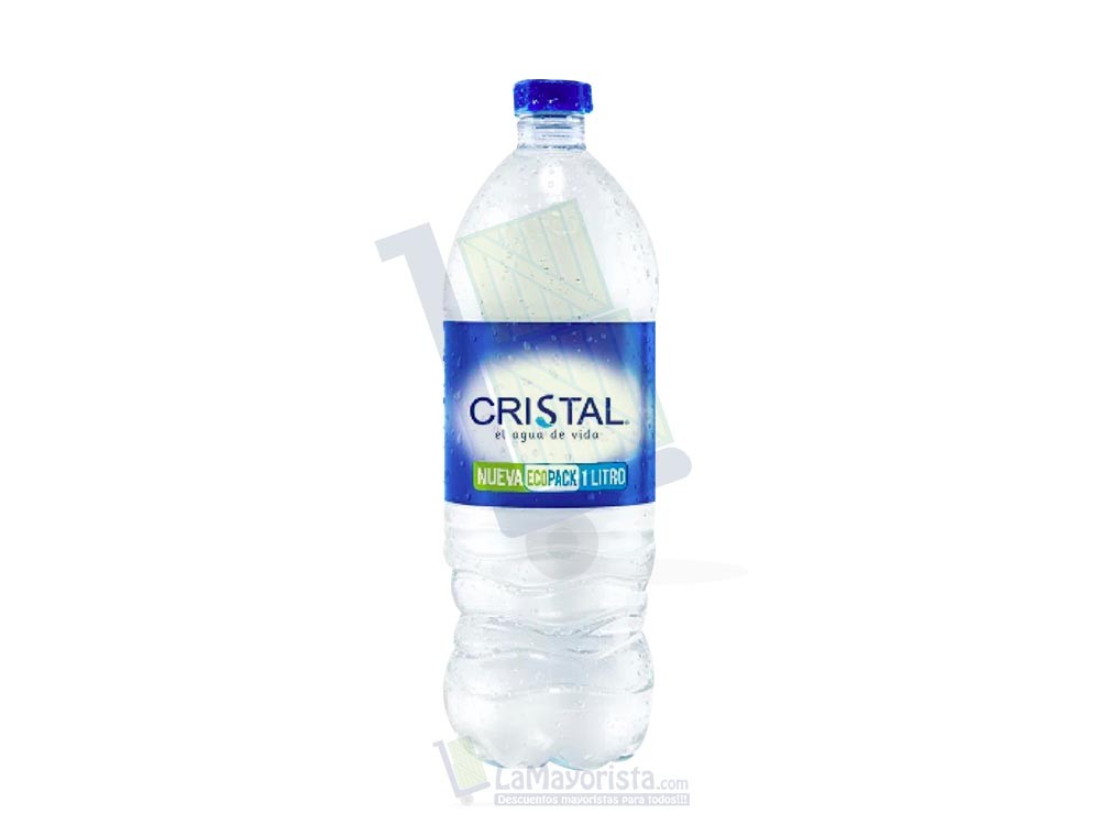 Agua Cristal Pet x 1L Paca X 12