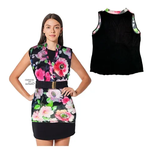 Blusón Dama Flores Ropa Femenina Camisón Mujer Accesori
