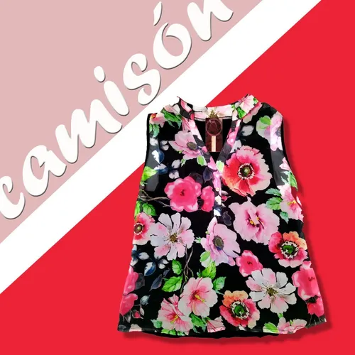 Blusón Dama Flores Ropa Femenina Camisón Mujer Accesori