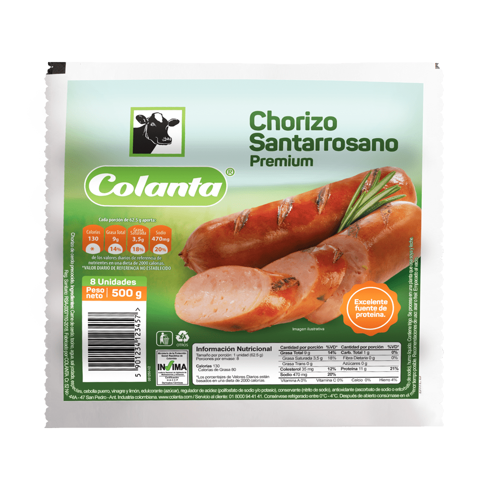 Chorizo Santarrosano – 500grs