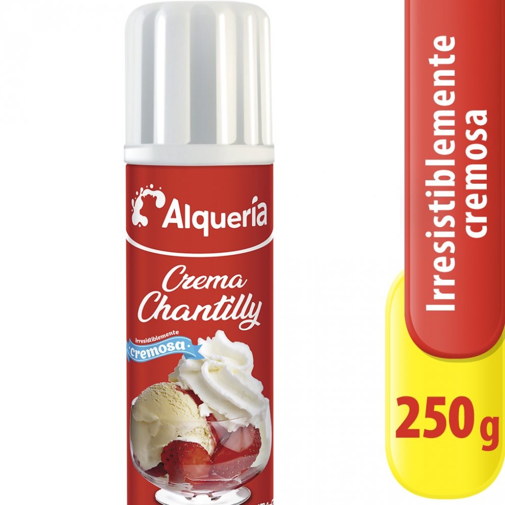 CREMA CHANTILLY EN SPRAY ALQUERIA X 250G