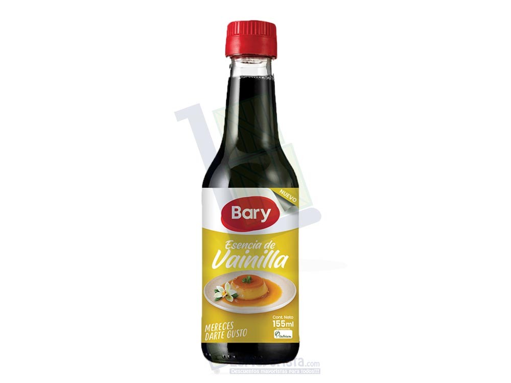 Esencia Vainilla Bary Vidrio x 155ml Paca X 24