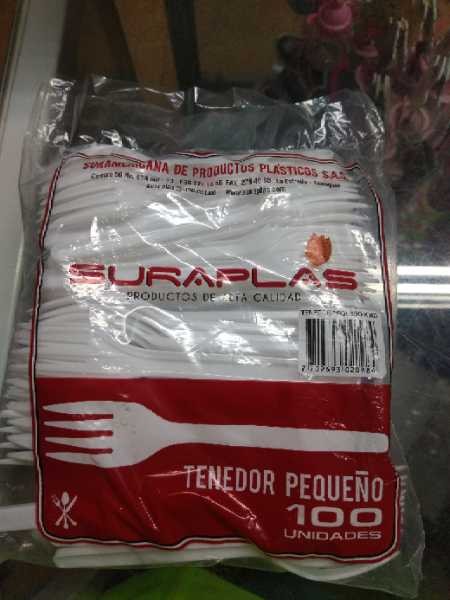 Tenedor pequeno x100 Suraplas