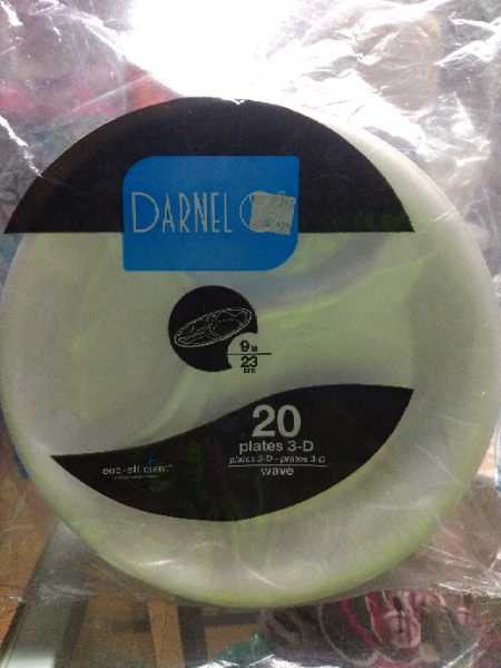 Plato pando icopor con 3 divisiones 23cm x20 Darnel