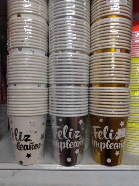 Vaso feliz cumpleanos fino