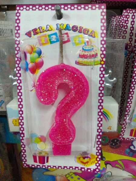 Vela numero ? fucsia