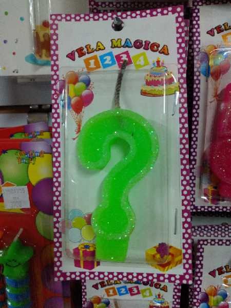 Vela numero ? verde