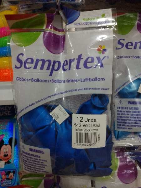 Bomba R12 x12 azul metal Serpentex