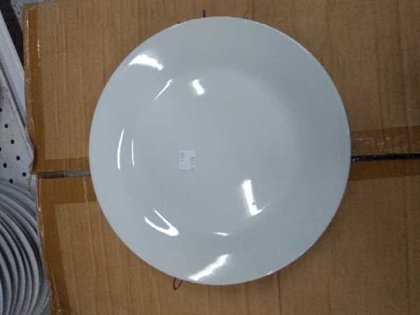 Plato pando mediano blanco