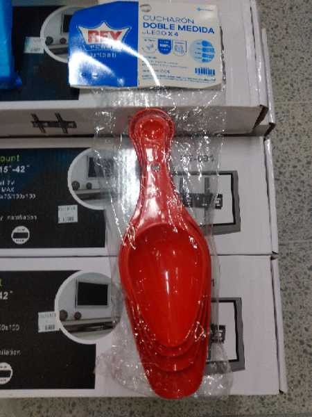 Cucharon doble medida juego x4 Rey