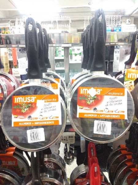 Perol esplendor aluminio antiaderente con tapa 18cm Imusa